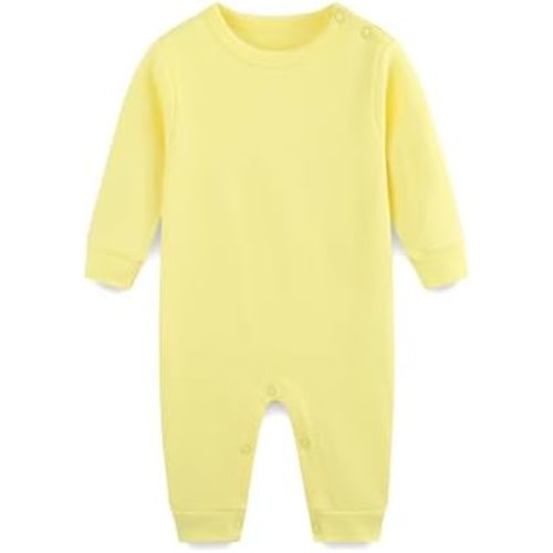Baby Girl Boy Outfit Infant 100% Cotton Long Sleeve Newborn Romper Unisex Footless Jumpsuit