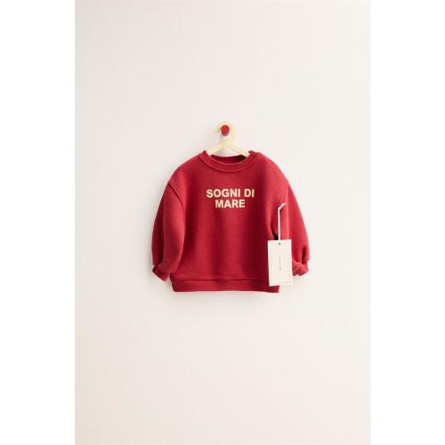 ZARA TIMELESS - TEXT SWEATSHIRT - Red | ZARA United States