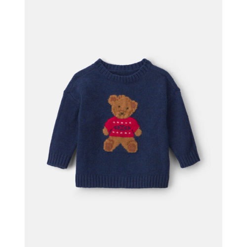 Baby Bear Sweater - Navy Blue