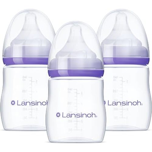 Lansinoh Anti-Colic Baby Bottles, 5 Ounces, 3 Count