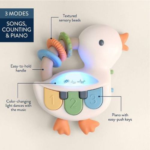 Itzy Ritzy Bitzy Tunes Light Up Interactive Piano Toy - Goose