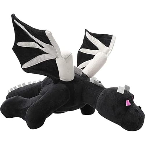 Black Dragon Plush 23.7 in 60 cm Stuffed Animal Toy Pillow Character Dolls Birthday Festival Present for Kids
