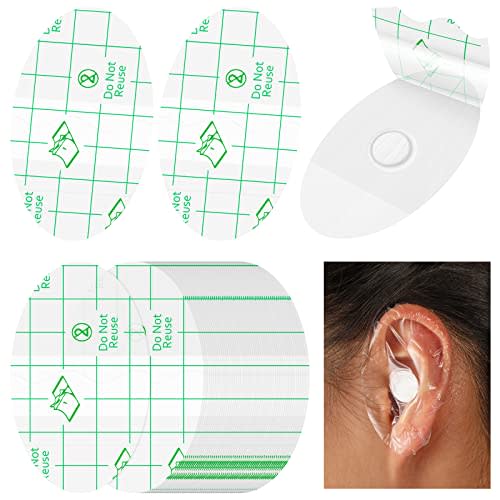 Kingdder 60 Pcs Baby Ear Covers for Bath Waterproof Ear Protection Plugs for Swimming Kids Newborn Shower Surfing Snorkeling and Other Water Sports(White)