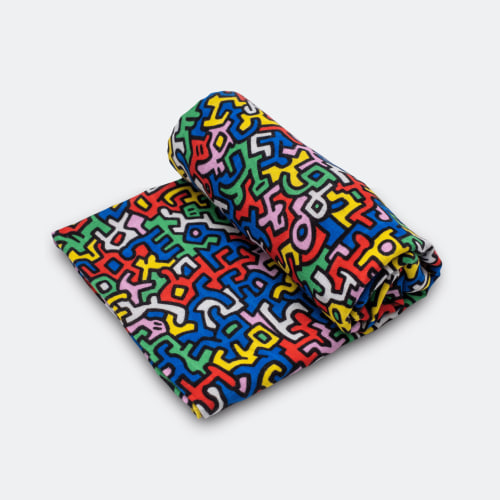 Etta Loves x Keith Haring - 100% Organic Cotton Muslin Square
