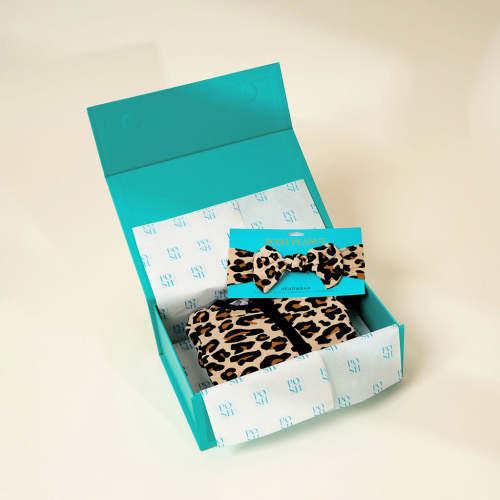 Leopard Brown Gift Lana Leopard Tan 2pc. Set | Posh Peanut®