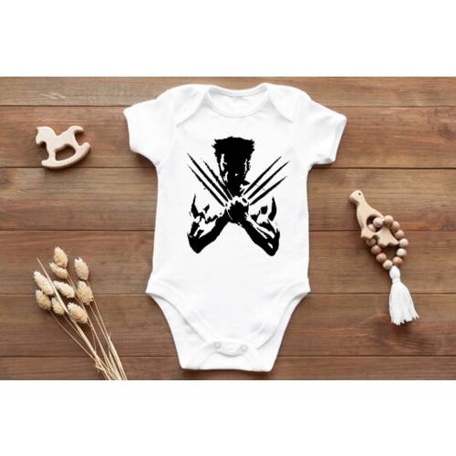 X-Men Wolverine Baby "Wolverine Logo" Bodysuit Baby Clothes