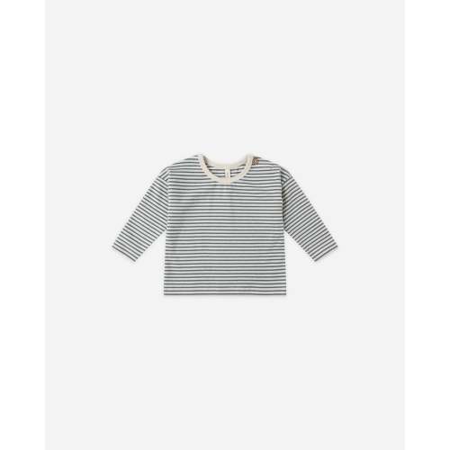 Long Sleeve Tee || Ocean Micro Stripe – Quincy Mae