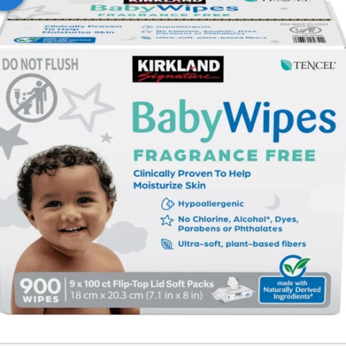 Kirkland Signature Baby Wipes Fragrance Free