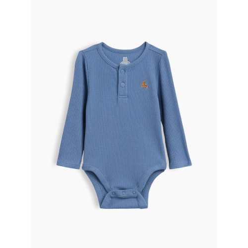 Baby First Favorites TinyRib Henley Bodysuit