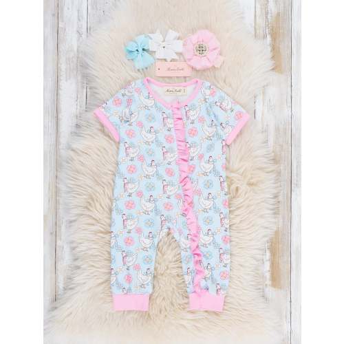 Happy Chickens Sleeper Pajamas