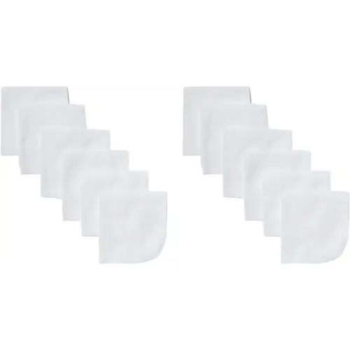 Gerber Washcloth, White, 6-Count (Pack of 2)
