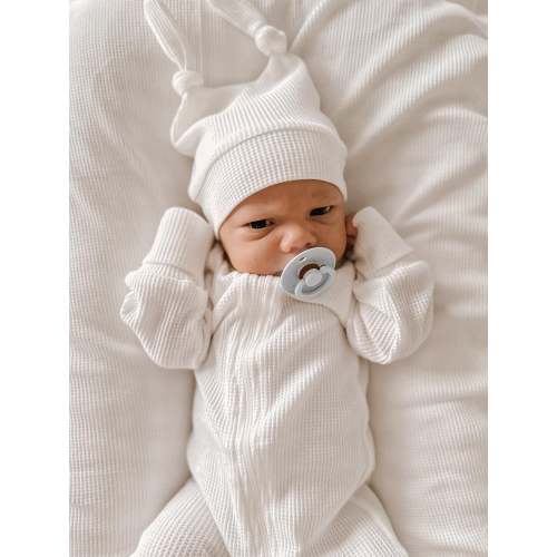 WAFFLE ONESIE | WHITE