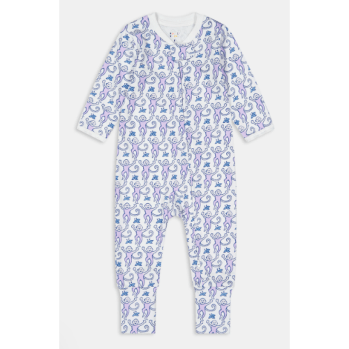 Infant Monkey Foldover Footie