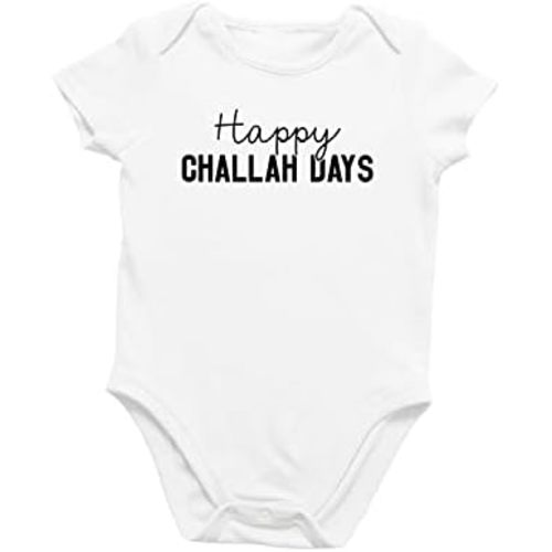 Printique Organic GOTS certified baby onesie unisex bodysuit 0-18 months - Hanukkah Jewish Holiday Chanukah