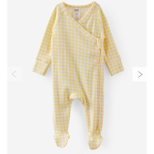 Organic Pointelle Cross Over Zip All In One