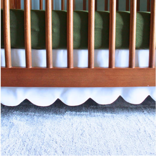 Crib Skirt Scalloped