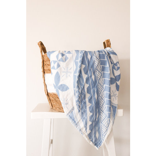 Fōlau Moana Layered Muslin Blanket (Samoa)