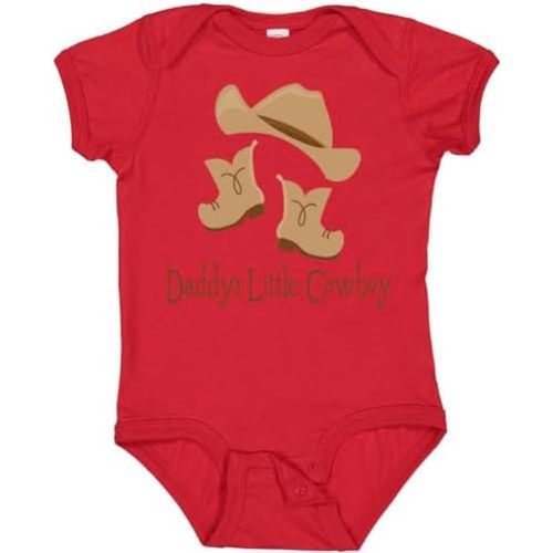 inktastic Daddy's Little Cowboy Baby Bodysuit