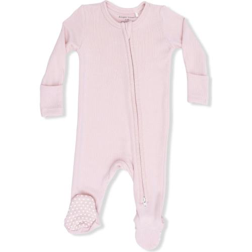 Solid Veiled Pink - 2 Way Zipper Footie