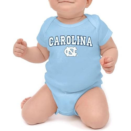Little King NCAA Infant Romper-Arch Team Logo-100% Soft Cotton-Sizes 0-3M 6M 12M 18M
