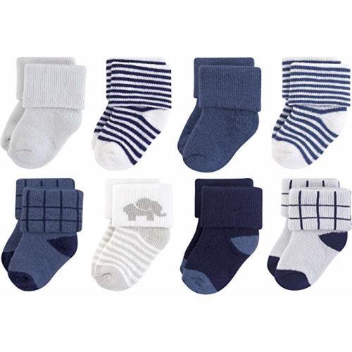 Touched by Nature Baby Organic Cotton Socks - Blue Elephant