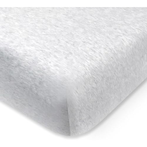 HonestBaby Unisex-Baby Fitted Crib Sheets Set Standard Mattress, 100% Organic Cotton Baby Boys, Girls, Neutral, 1 Pack - Sugar Swizzle, One Size