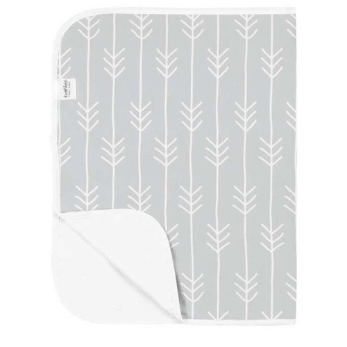 Waterproof Flat Changing Pad Flannel (Grey)