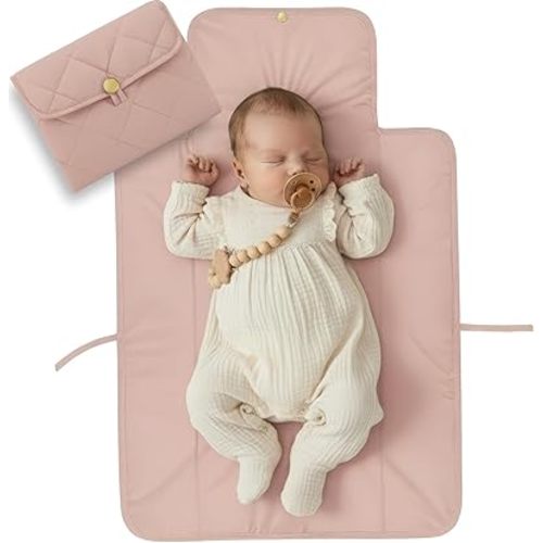 Portable Diaper Changing Pad - Soft and Easy to Clean Diaper Changing Mat for Babies - The Perfect Lightweight and Foldable Pad for Traveling