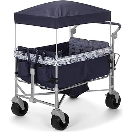 Safety 1st Summit 4-Seater Wagon Stroller with Canopy in Navy Ink