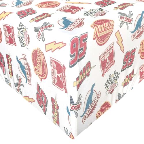 Disney Pixar Bumper Stickers Premium Crib Sheet