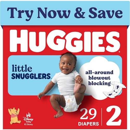 Huggies Little Snugglers Diapers Size 2, 29 Count