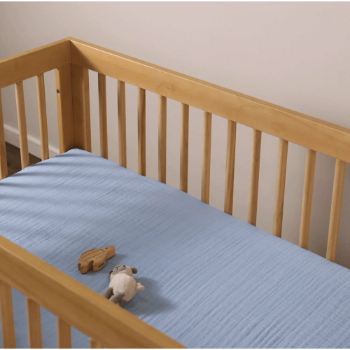 Babyletto Crib Sheet in GOTS Certified Organic Muslin Cotton