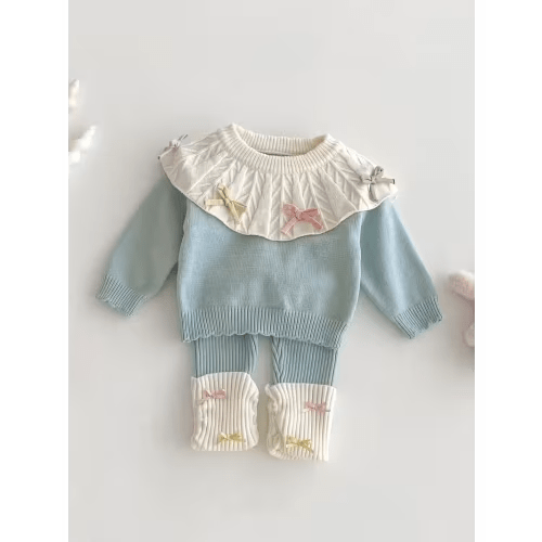 autumn winter girls girly sweater set infant - Temu