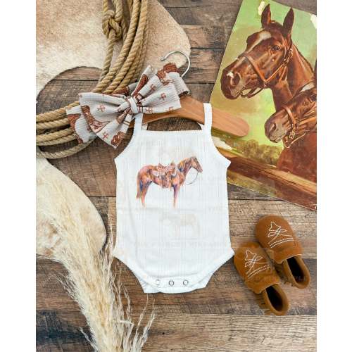 The Goodhorse Pointelle Tank Onesie (little kid)