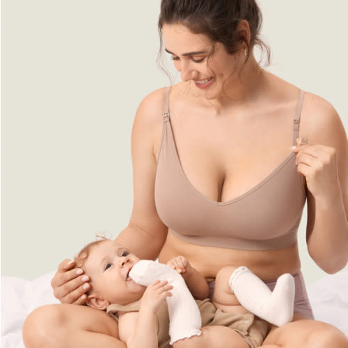 Seamless Soft Knit Nursing Bra