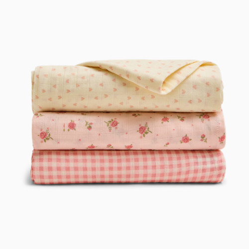 Organic Muslin Swaddle (3 Pack) - Little Roses