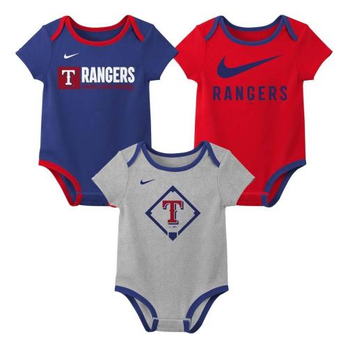 Nike Baby Texas Rangers 3pk Creeper Onesie Set | SCHEELS.com