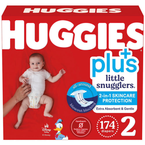 Huggies Plus Diapers Size 2