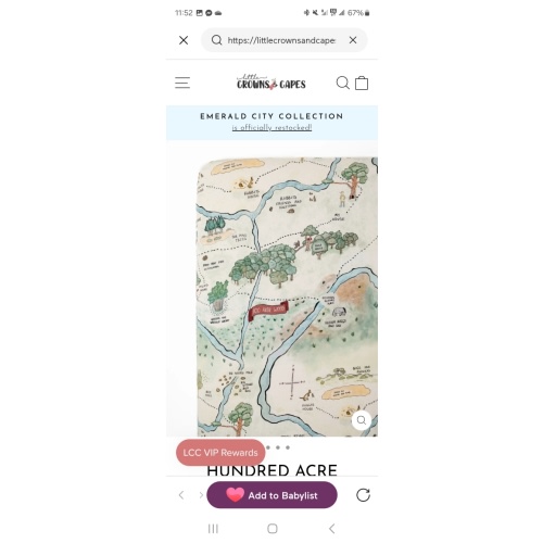 Hundred Acre Woods Bamboo Crib Sheet