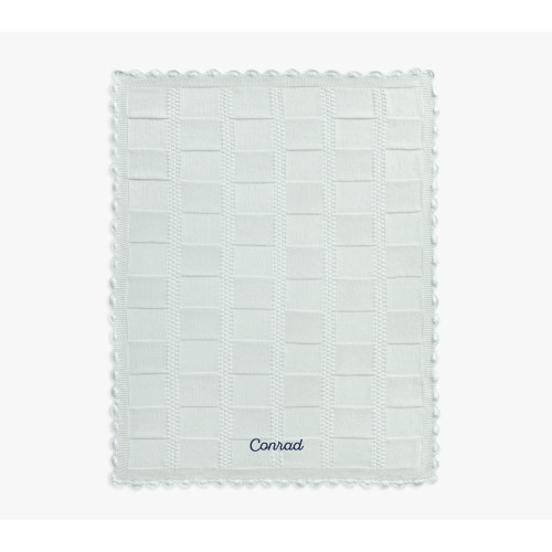 Patchwork Organic Cotton Knit Baby Blanket