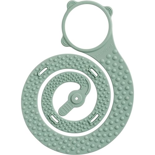 BooginHead SippiGrip Food-Grade Silicone Baby Bottle Holder & Sippy Cup Strap, Sage Green