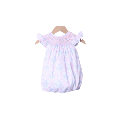 Smocked Heirloom Hydrangea Bow Bubble