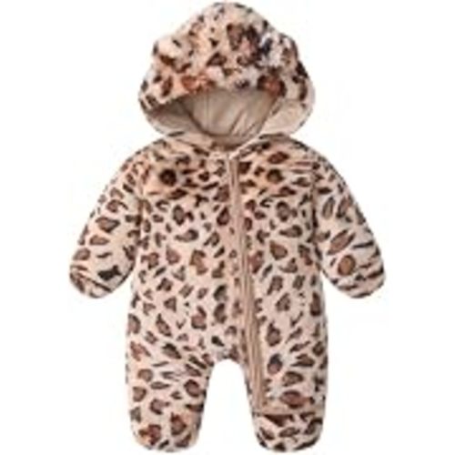 Newborn Baby Boy Snowsuit Toddler Girl Infant Fleece Winter Coat