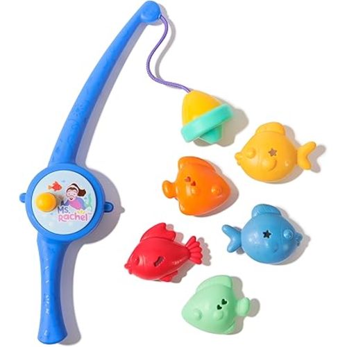 Ms. Rachel Official Counting Fishes Playset with 5 Floatable Toy Fish, Educational Toys & Toddler Toys for Girls & Boys Ages 2-3+ Years