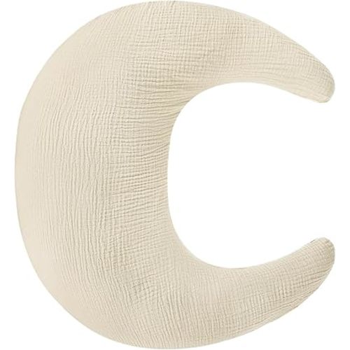 SWESEN Nursing Pillow Cover, Soft Removable Cover for Breastfeeding Pillows, Pillow Slipcover for Baby Boys and Girls, Comfortable & Breathable, Apricot, Washable (Only Cover)