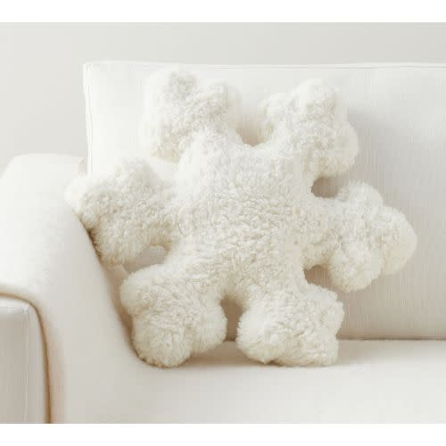 Sherpa Snowflake Pillow