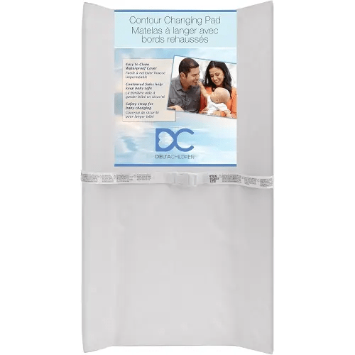 Delta Children Contoured Changing Pad, White