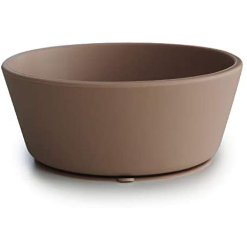 mushie Silicone Suction Bowl | BPA-Free Non-Slip Design (Natural)