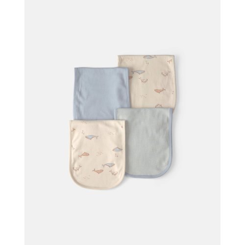Baby 4-Pack Whale Burp Cloths | Carter's
