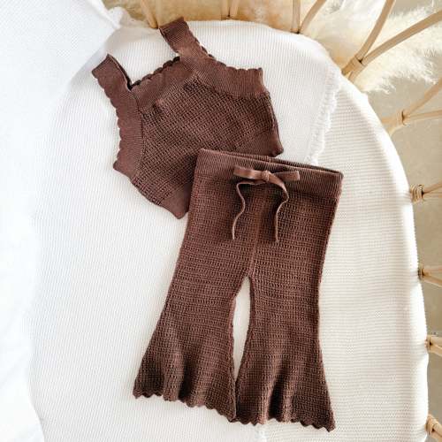 Flare Knit Set - Cocoa